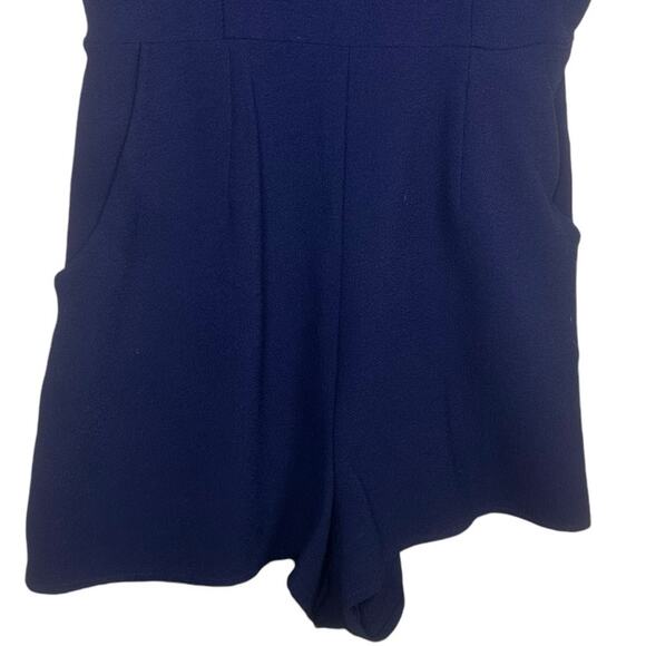 One Clothing Romper Sleeveless Tank Shorts Pockets Blue Womens S NWOT - Picture 5 of 9